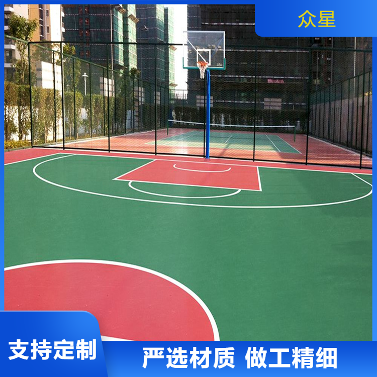 长春市塑胶篮球场篮球场硅PU - 推荐